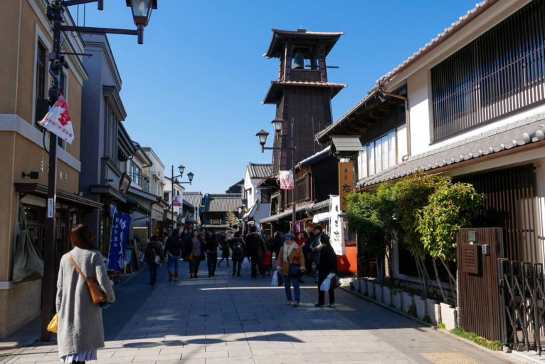活気あふれる川越の町並み